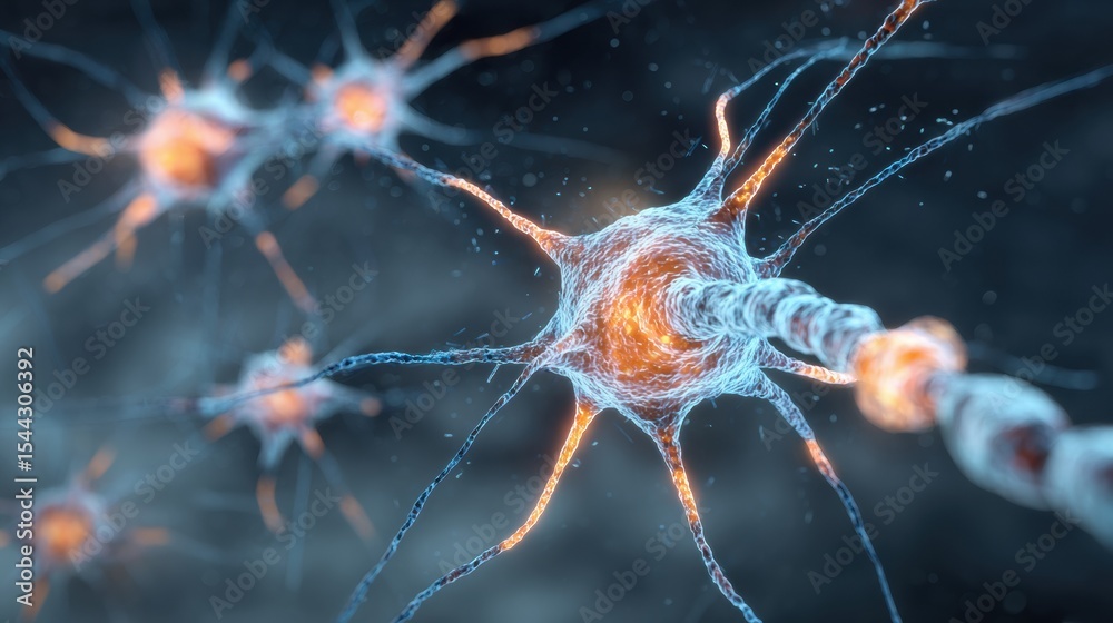Poster understanding electric sparks between nerve synapses in the human nervous system