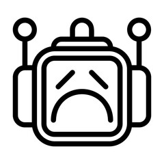 icon pack containing emojis of a robot, expressions, facial shapes and gestures