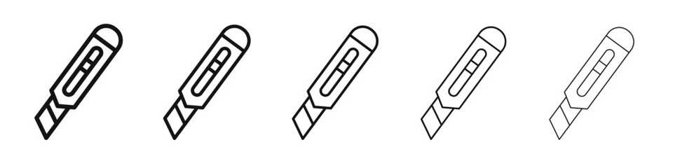 cutter icon black and white vector sign