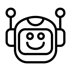 icon pack containing emojis of a robot, expressions, facial shapes and gestures