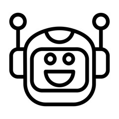 icon pack containing emojis of a robot, expressions, facial shapes and gestures