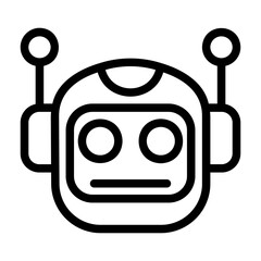 icon pack containing emojis of a robot, expressions, facial shapes and gestures
