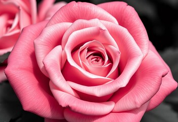 Obraz premium Intricate monochrome rose, sleek design, high detail, monochrome rose, symbol