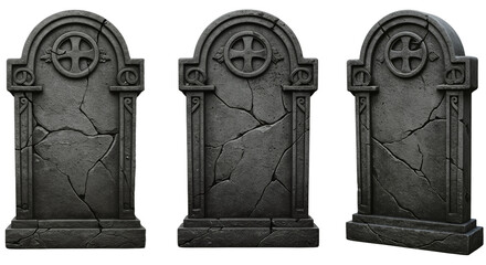 Halloween Tombstone Prop – Transparent Background