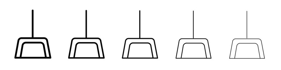 Dustpan icon black and white vector sign