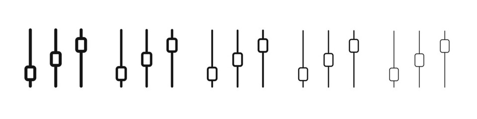 Filter Control icon black and white vector sign