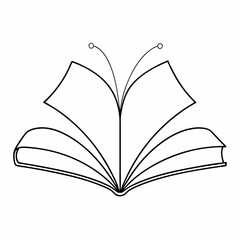 open book vector illustration