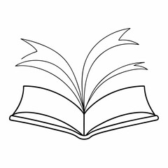 open book vector