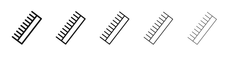 Hair comb icon black and white vector sign