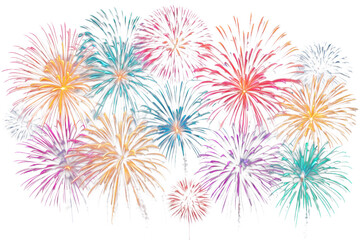 vector illustration of a fireworks.