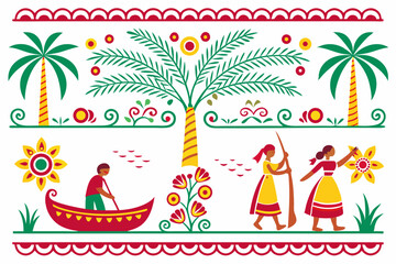 Cultural Canvas: Pohela Boishakh Vector Design
