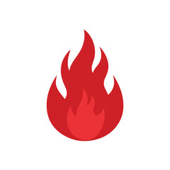 flame graphic isolated in White Background, flame graphic vector, Flat lay vector illustration
