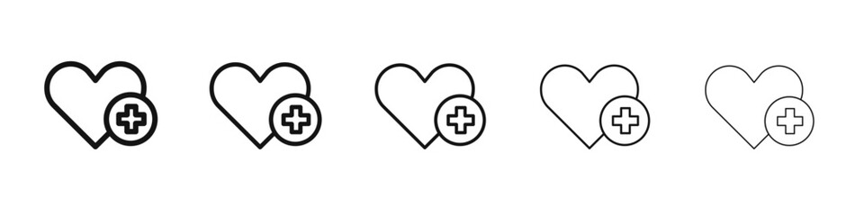 Health care icon black and white vector sign