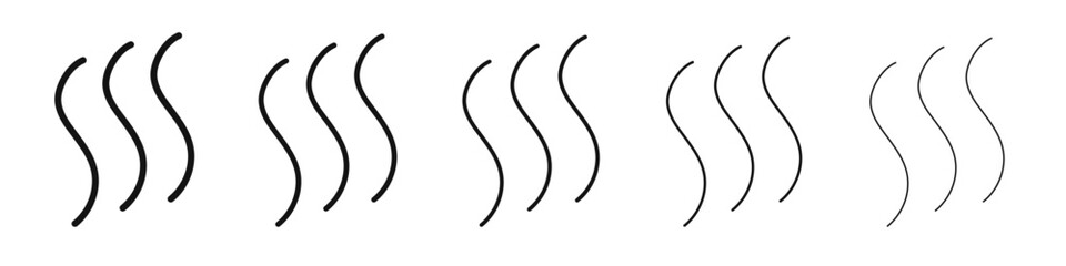 Heat icon black and white vector sign