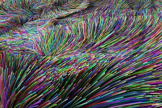 Mutli colored fiber optic lamp