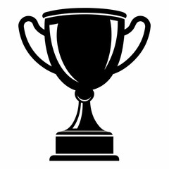 Black Trophy silhouette vector illustration Design