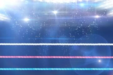 Composite image of boxing ring