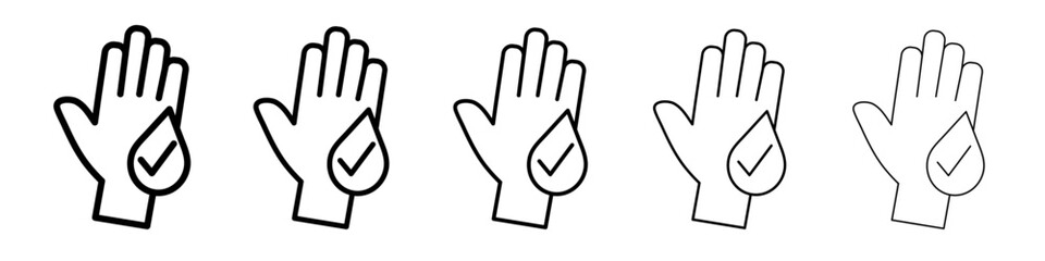 hypoallergenic icon black and white vector sign