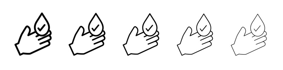 hypoallergenic icon black and white vector sign