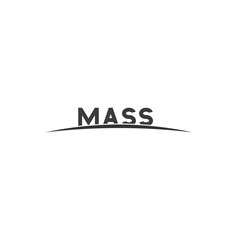 MASS Logo｜質量をテーマにしたタイポグラフィロゴ