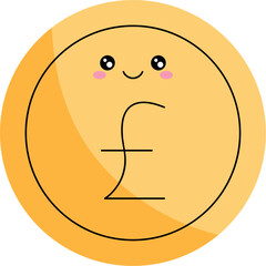 Global Currency Coins in Flat Vector Style