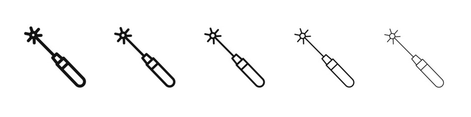 laser icon black and white vector sign