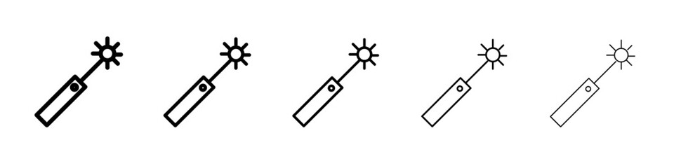 laser icon black and white vector sign