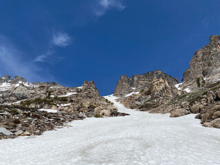 Beautiful Snow Covered Ridgelines and Peaks