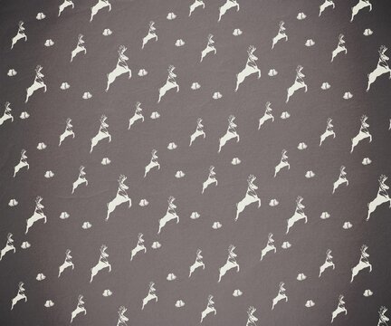 Fototapeta Digitally generated Grey reindeer pattern