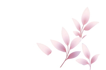 Pink Floral Branch Design