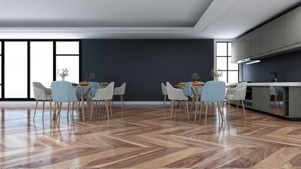 office pantry area 3d render interior design