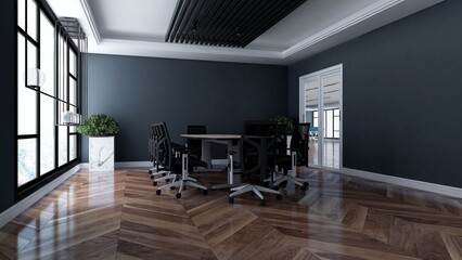 modern office meeting room for company logo mockup