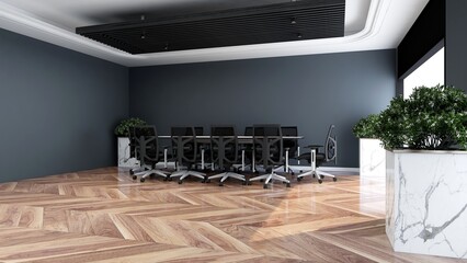 modern office meeting room for company logo mockup