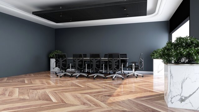 modern office meeting room for company logo mockup