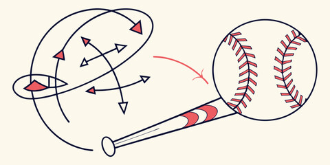 Hand drawn sport game illustrations: a tennis ball, racket, and pencil, depicting business design and cartoon art