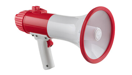 Red & White Megaphone Public Address