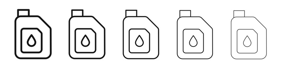 Oil can icon black and white vector sign