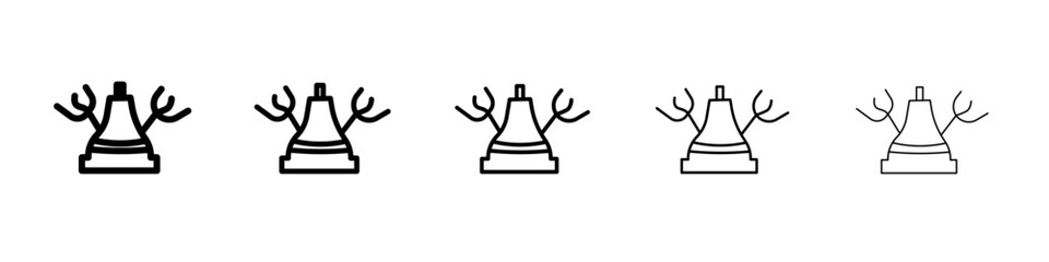 oktoberfest icon black and white vector sign