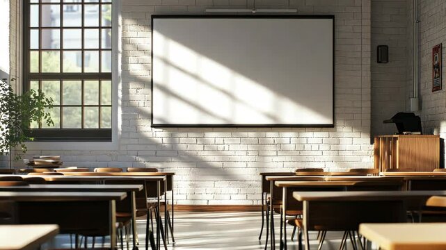 Classroom with projectors