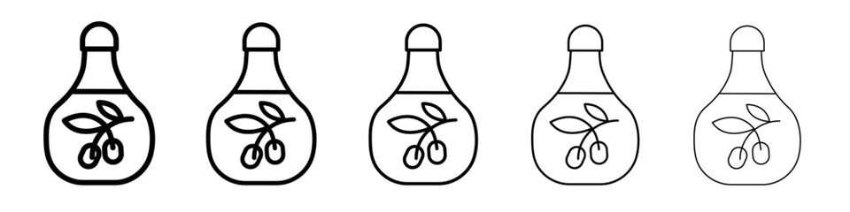 Olive oil icon black and white vector sign