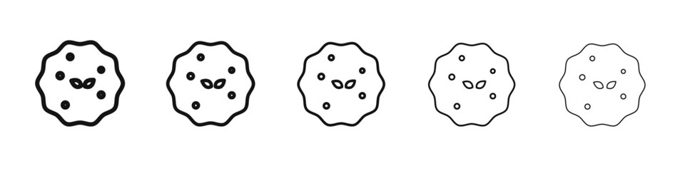 Omelet icon black and white vector sign
