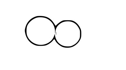 
Connected Circles Abstract Geometric Vector Design
