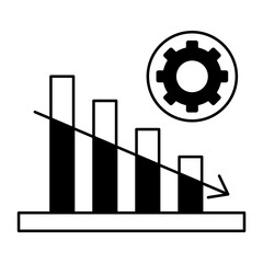 Systematic Decline black icon