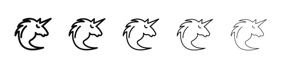 Pegasus icon black and white vector sign