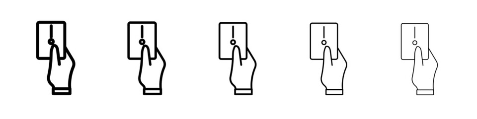 Penalty card sport icon black and white vector sign