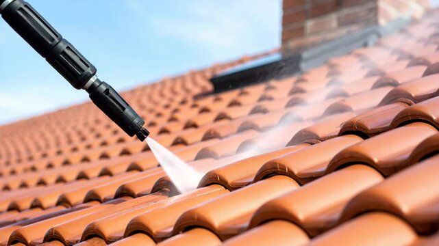 Efficient Pressure Washer Cleaning for Terracotta Roof Tiles Effective Dirt and Grime Removal Techniques