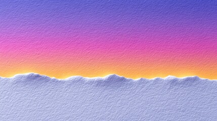 Textured Watercolor Sunset Backdrop With Sun Washed Fade