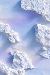 Textured White Plaster Background With Light Shadow