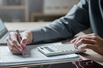 Accountant audit financial business. Accounting finance report statement. Business budget auditing....