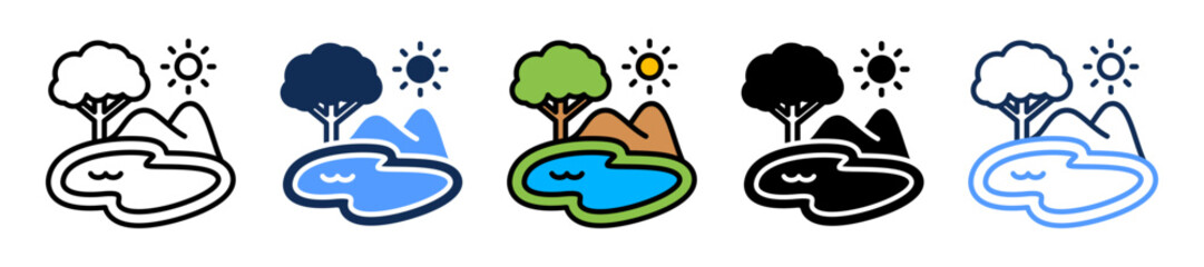 Lake multiple icon
